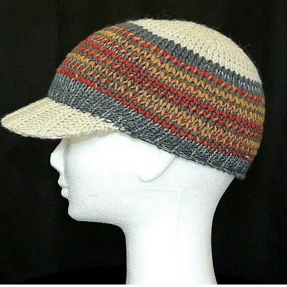 SCALA Handmade Wool blend Multi-Color Knit Hat Cap Women's One Size Adju… - Picture 1 of 4